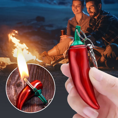 🌶️ Emergency Survival Keychain Lighter with Permanent Matches🔥