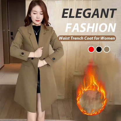 🎅Xmas Specials🎄Women's Fashion Slim Trench Coat